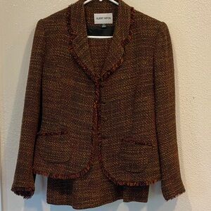 Albert Nipon Multicolor Tweed Women's Blazer